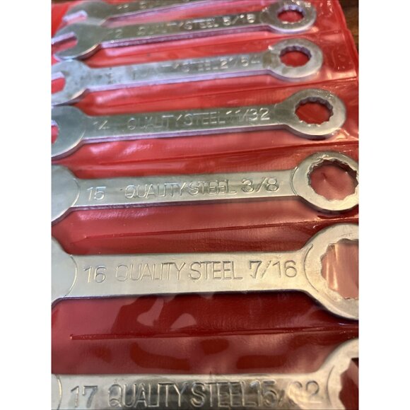 VINTAGE QUALITY STEEL 18pc. WRENCH SET COMBINATION OPEN END/BOX END JAPAN - Picture 11 of 12